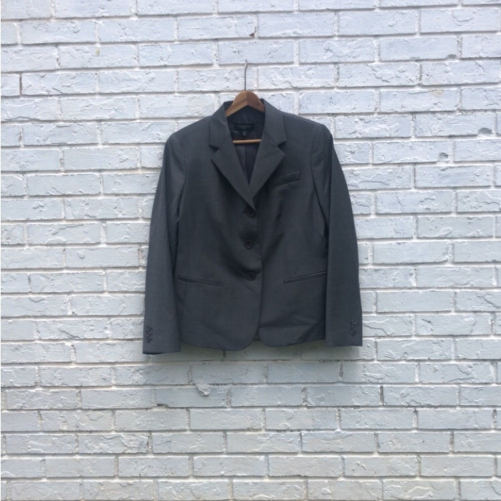 Womens Gray Talbots Blazer